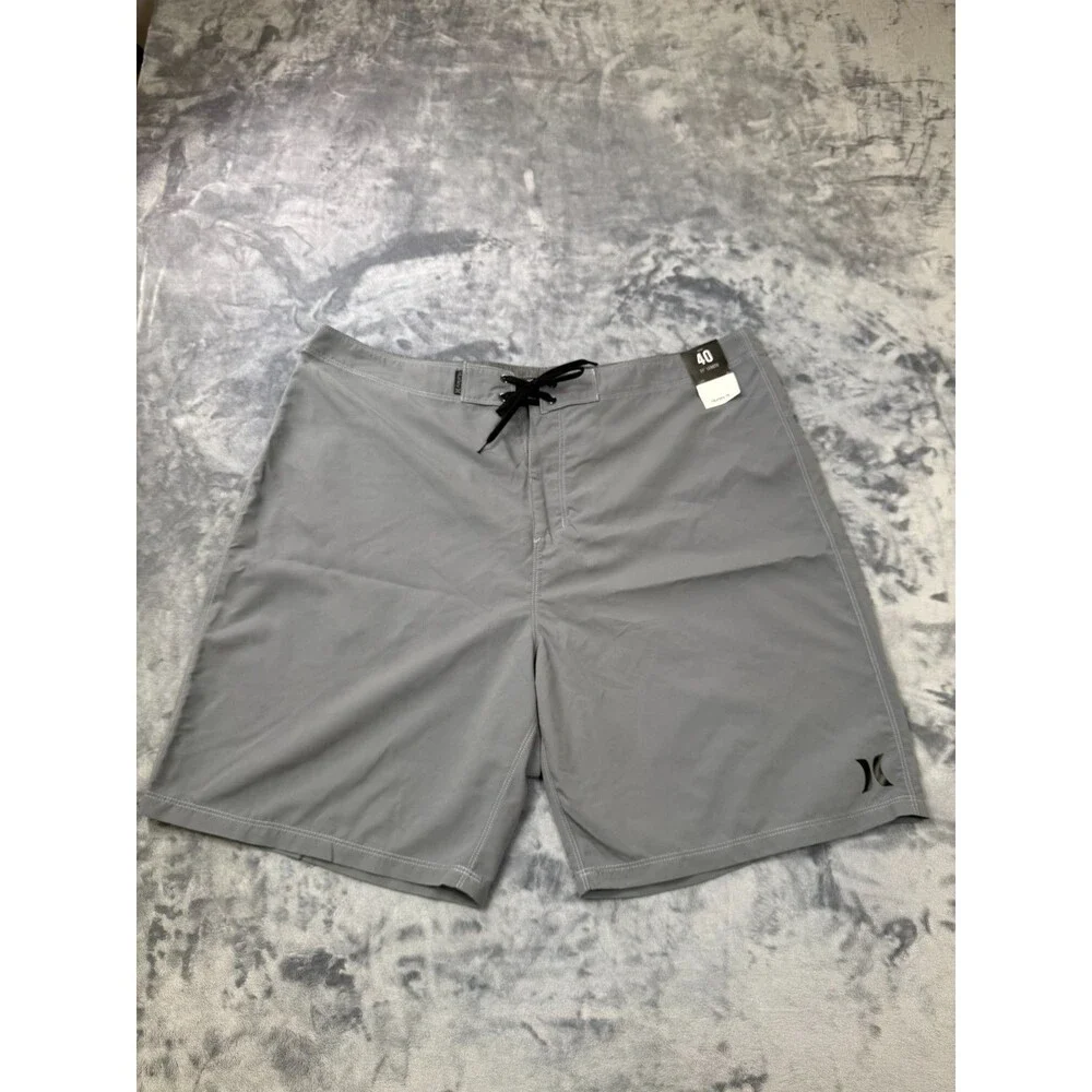 Hurley OAO 2.0 BDST 21 Men's turquoise Solid Board Shorts 40 Drawstring Pocket